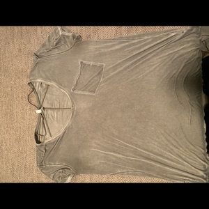 FREE PEOPLE SAGE GREEN T-SHIRT
